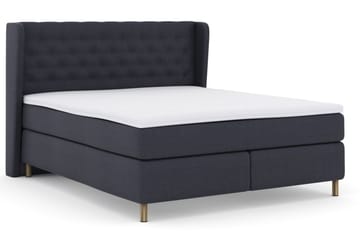 Komplett Sengepakke Choice No 3 210x210 Fast/Medium - Blå|Kobberben - Møbler - Senger - Kontinentalsenger