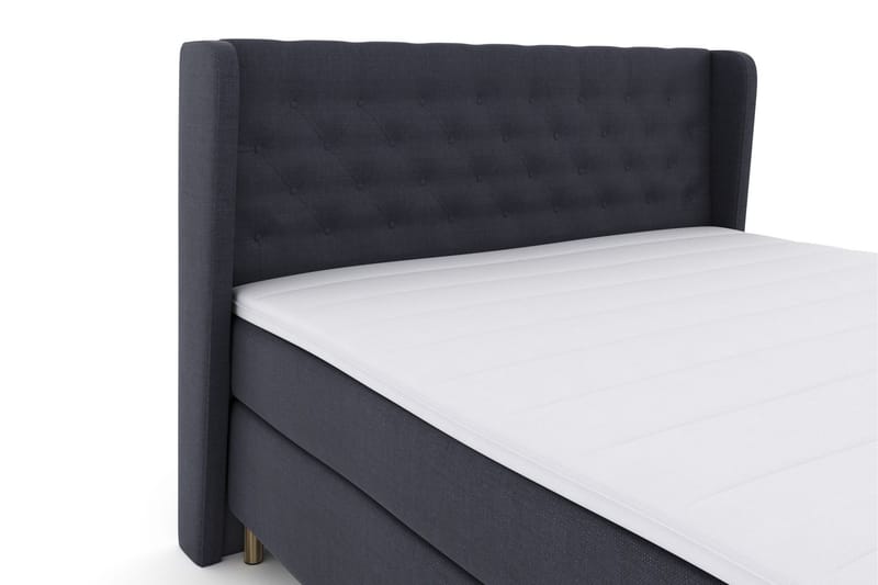 Komplett Sengepakke Choice No 3 210x210 Fast/Medium - Blå|Kobberben - Møbler - Senger - Kontinentalsenger