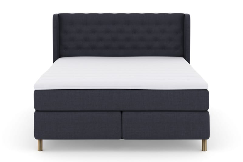 Komplett Sengepakke Choice No 3 210x210 Fast/Medium - Blå|Kobberben - Møbler - Senger - Kontinentalsenger