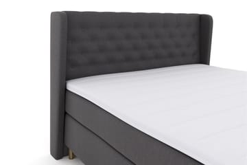 Komplett Sengepakke Choice No 3 210x210 Fast/Medium - Mørkegrå|Kobberben - Møbler - Senger - Kontinentalsenger