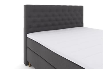 Komplett Sengepakke Choice No 3 210x210 Fast/Medium - Mørkegrå|Kobberben - Møbler - Senger - Kontinentalsenger
