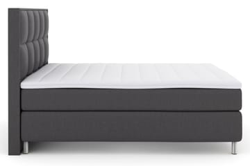 Komplett Sengepakke Choice No 3 210x210 Fast/Medium - Mørkegrå|Metallben - Møbler - Senger - Kontinentalsenger