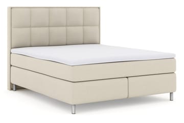 Komplett Sengepakke Choice No 3 210x210 Medium - Beige|Metallben - Møbler - Senger - Kontinentalsenger