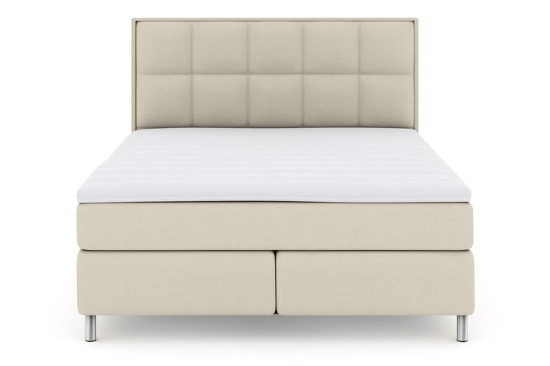Komplett Sengepakke Choice No 3 210x210 Medium - Beige|Metallben - Møbler - Senger - Kontinentalsenger