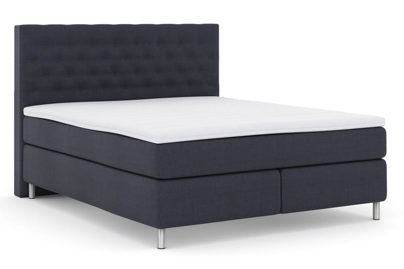 Komplett Sengepakke Choice No 3 210x210 Medium - Blå|Metallben - Møbler - Senger - Kontinentalsenger