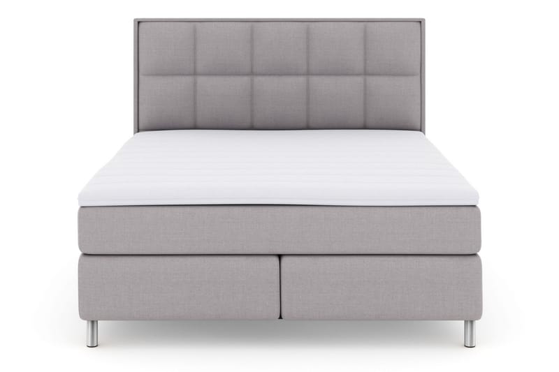 Komplett Sengepakke Choice No 3 210x210 Medium - Lysegrå|Metallben - Møbler - Senger - Kontinentalsenger