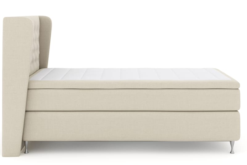 Komplett Sengepakke Choice No 4 120x200 Fast - Beige|Sølvben - Møbler - Senger - Kontinentalsenger