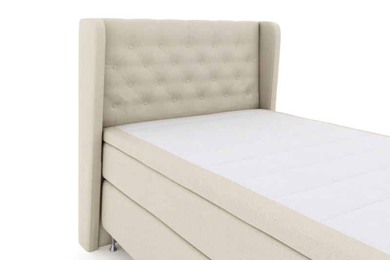 Komplett Sengepakke Choice No 4 120x200 Fast - Beige|Sølvben - Møbler - Senger - Kontinentalsenger