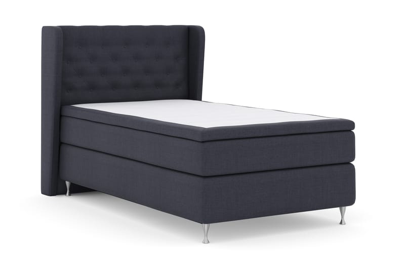 Komplett Sengepakke Choice No 4 120x200 Fast - Blå|Sølvben - Møbler - Senger - Kontinentalsenger
