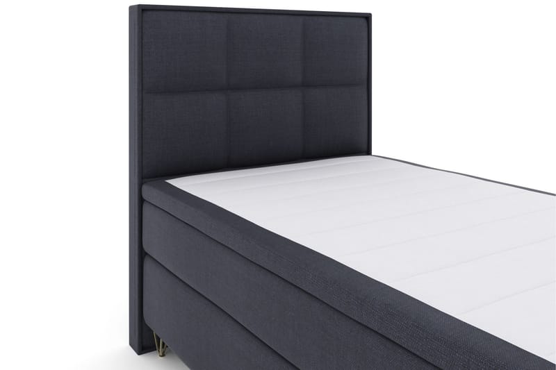 Komplett Sengepakke Choice No 4 120x200 Fast - Blå|V-formede Metallben - Møbler - Senger - Kontinentalsenger