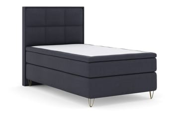 Komplett Sengepakke Choice No 4 120x200 Fast - Blå|V-formede Metallben - Møbler - Senger - Kontinentalsenger