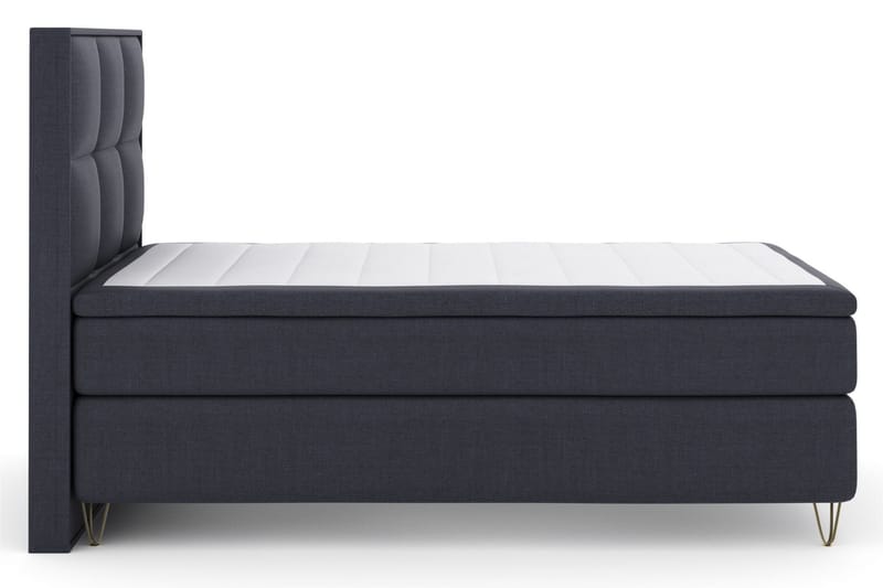 Komplett Sengepakke Choice No 4 120x200 Fast - Blå|V-formede Metallben - Møbler - Senger - Kontinentalsenger