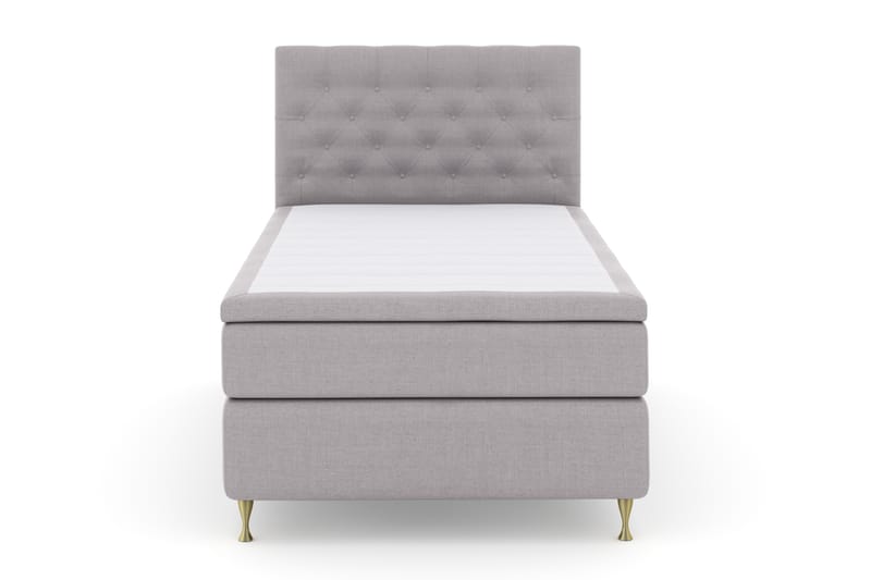 Komplett Sengepakke Choice No 4 120x200 Fast - Lysegrå|Gullben - Møbler - Senger - Enkeltsenger