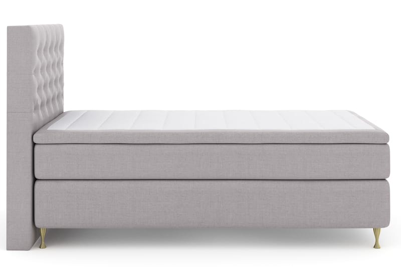 Komplett Sengepakke Choice No 4 120x200 Fast - Lysegrå|Gullben - Møbler - Senger - Enkeltsenger
