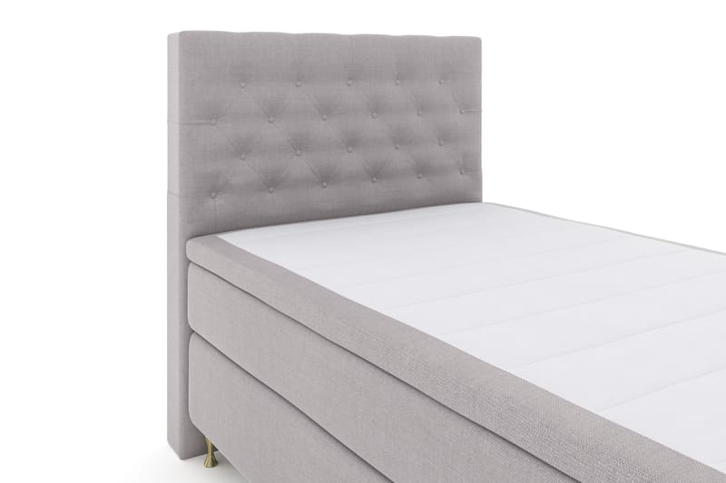 Komplett Sengepakke Choice No 4 120x200 Fast - Lysegrå|Gullben - Møbler - Senger - Enkeltsenger