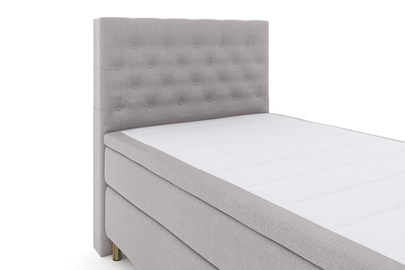 Komplett Sengepakke Choice No 4 120x200 Fast - Lysegrå|Kobberben - Møbler - Senger - Kontinentalsenger