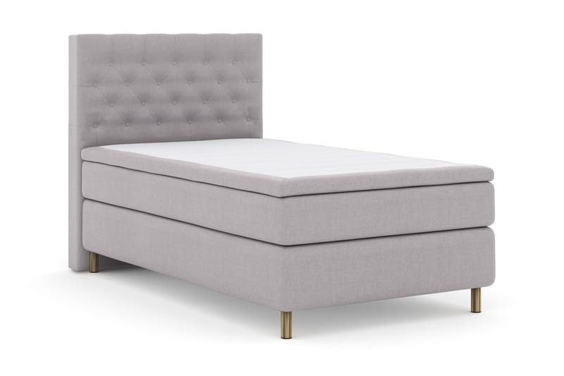 Komplett Sengepakke Choice No 4 120x200 Fast - Lysegrå|Kobberben - Møbler - Senger - Kontinentalsenger