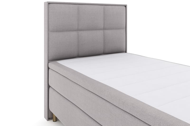 Komplett Sengepakke Choice No 4 120x200 Fast - Lysegrå|Kobberben - Møbler - Senger - Kontinentalsenger