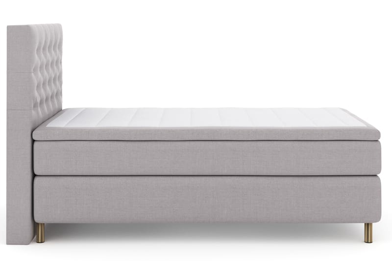 Komplett Sengepakke Choice No 4 120x200 Fast - Lysegrå|Kobberben - Møbler - Senger - Kontinentalsenger