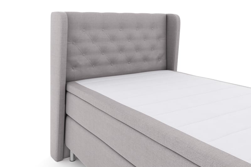 Komplett Sengepakke Choice No 4 120x200 Fast - Lysegrå|Metallben - Møbler - Senger - Kontinentalsenger