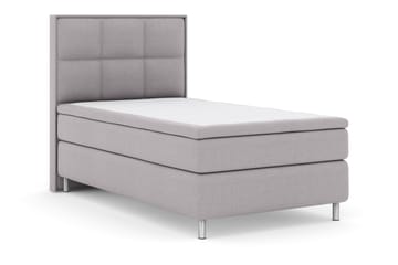 Komplett Sengepakke Choice No 4 120x200 Fast - Lysegrå|Metallben - Møbler - Senger - Kontinentalsenger