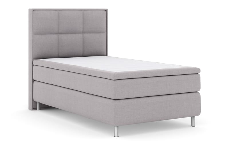 Komplett Sengepakke Choice No 4 120x200 Fast - Lysegrå|Metallben - Møbler - Senger - Kontinentalsenger