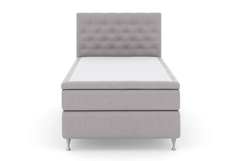 Komplett Sengepakke Choice No 4 120x200 Fast - Lysegrå|Sølvben - Møbler - Senger - Kontinentalsenger