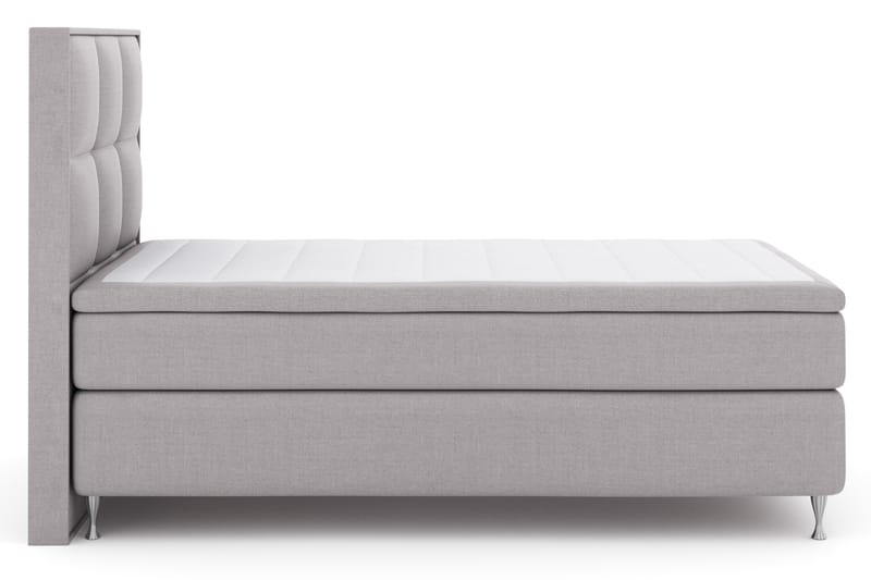 Komplett Sengepakke Choice No 4 120x200 Fast - Lysegrå|Sølvben - Møbler - Senger - Kontinentalsenger
