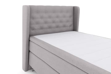 Komplett Sengepakke Choice No 4 120x200 Fast - Lysegrå|Sølvben - Møbler - Senger - Kontinentalsenger