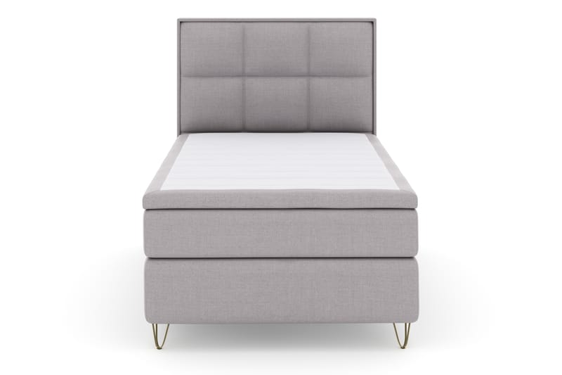 Komplett Sengepakke Choice No 4 120x200 Fast - Lysegrå|V-formede Metallben - Møbler - Senger - Kontinentalsenger