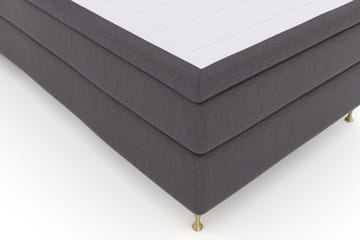 Komplett Sengepakke Choice No 4 120x200 Fast - Mørkegrå|Gullben - Møbler - Senger - Enkeltsenger