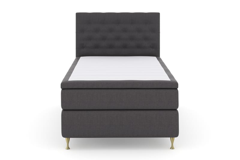 Komplett Sengepakke Choice No 4 120x200 Fast - Mørkegrå|Gullben - Møbler - Senger - Enkeltsenger