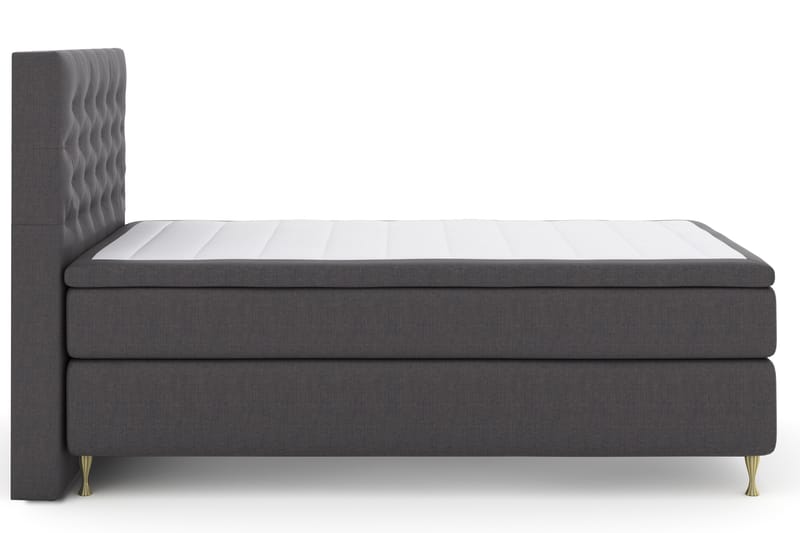 Komplett Sengepakke Choice No 4 120x200 Fast - Mørkegrå|Gullben - Møbler - Senger - Enkeltsenger