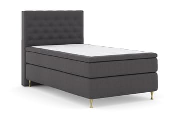 Komplett Sengepakke Choice No 4 120x200 Fast - Mørkegrå|Gullben - Møbler - Senger - Enkeltsenger