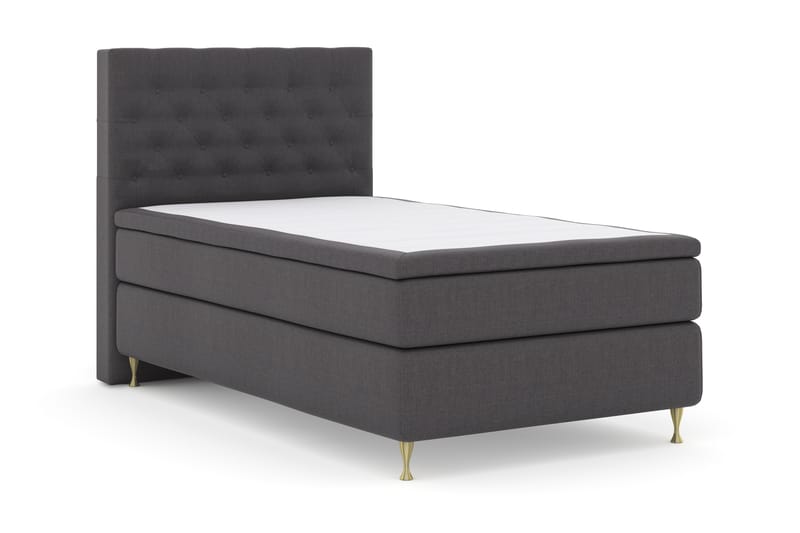 Komplett Sengepakke Choice No 4 120x200 Fast - Mørkegrå|Gullben - Møbler - Senger - Enkeltsenger