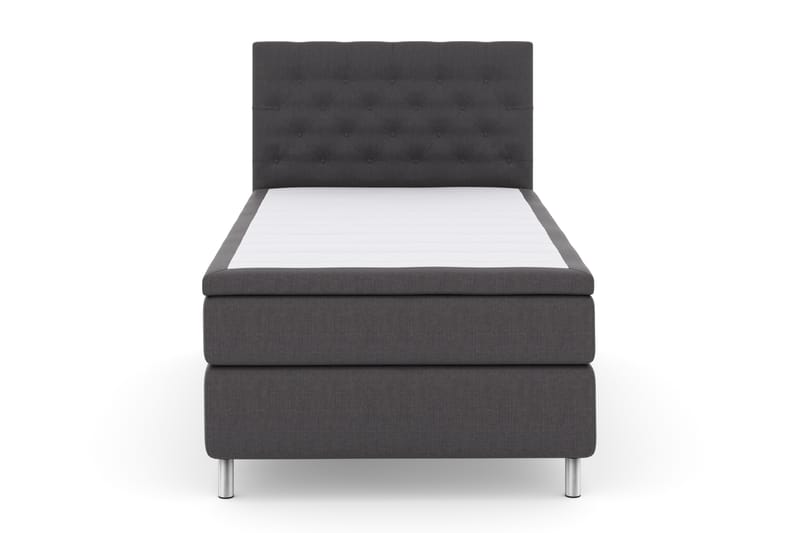 Komplett Sengepakke Choice No 4 120x200 Fast - Mørkegrå|Metallben - Kontinentalsenger - Komplett sengepakke