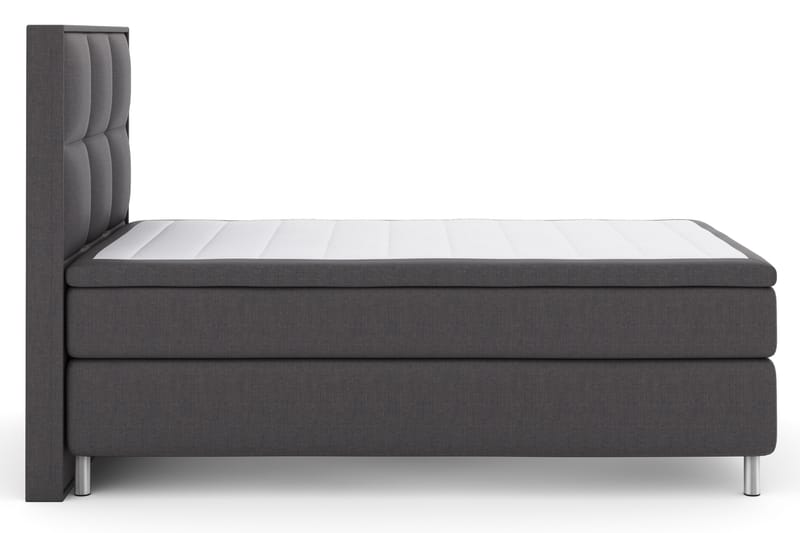 Komplett Sengepakke Choice No 4 120x200 Fast - Mørkegrå|Metallben - Møbler - Senger - Kontinentalsenger
