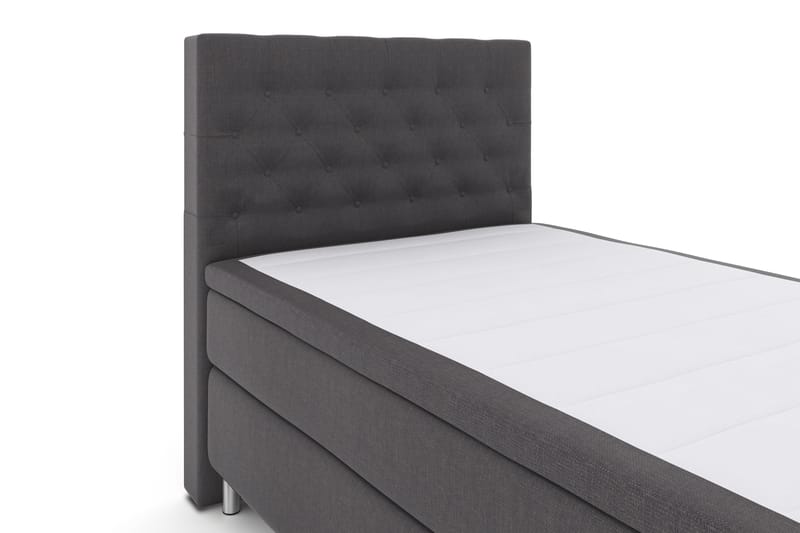 Komplett Sengepakke Choice No 4 120x200 Fast - Mørkegrå|Metallben - Kontinentalsenger - Komplett sengepakke