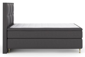 Komplett Sengepakke Choice No 4 120x200 Fast - Mørkegrå|V-formede Metallben - Møbler - Senger - Kontinentalsenger