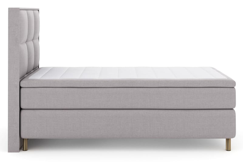 Komplett Sengepakke Choice No 4 120x200 Medium - Lysegrå|Kobberben - Møbler - Senger - Kontinentalsenger