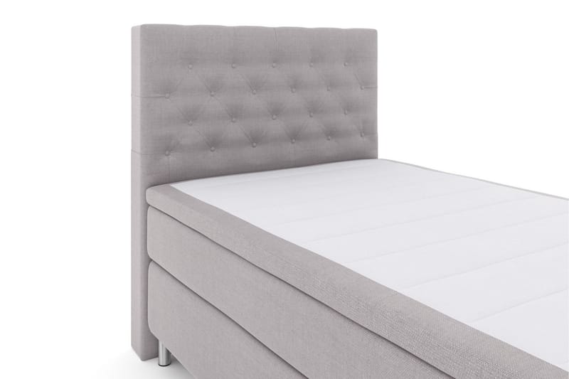 Komplett Sengepakke Choice No 4 120x200 Medium - Lysegrå|Metallben - Møbler - Senger - Enkeltsenger