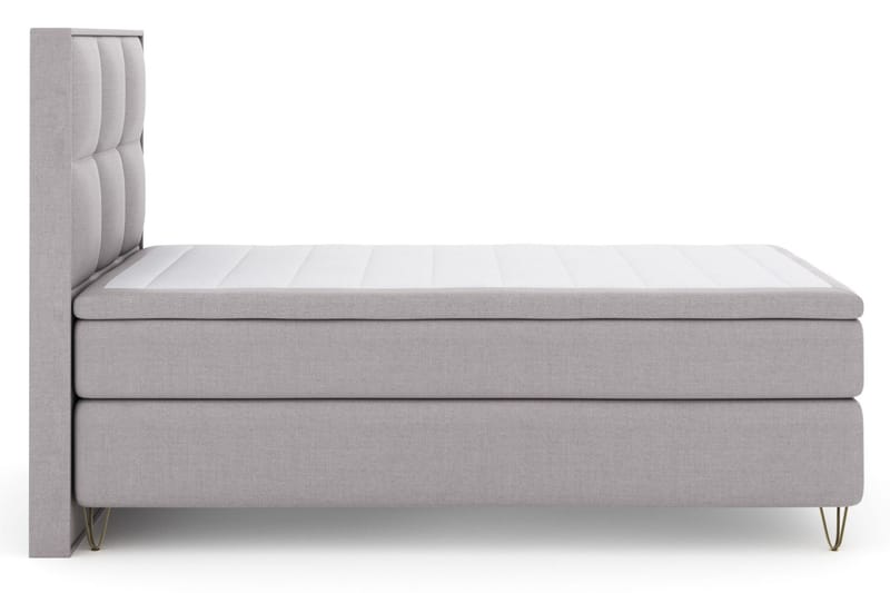 Komplett Sengepakke Choice No 4 120x200 Medium - Lysegrå|V-formede Metallben - Møbler - Senger - Kontinentalsenger