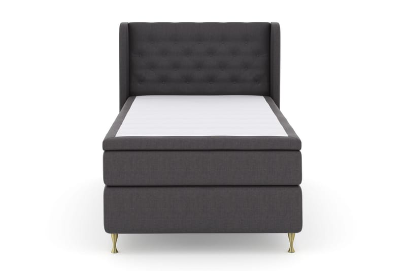 Komplett Sengepakke Choice No 4 120x200 Medium - Mørkegrå|Gullben - Møbler - Senger - Kontinentalsenger