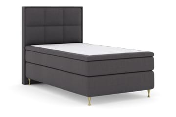 Komplett Sengepakke Choice No 4 120x200 Medium - Mørkegrå|Gullben - Møbler - Senger - Enkeltsenger