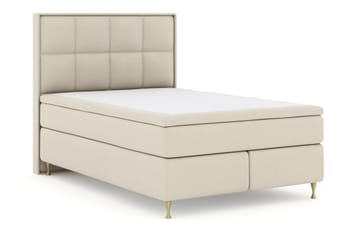 Komplett Sengepakke Choice No 4 140x200 Fast - Beige|Gullben - Møbler - Senger - Enkeltsenger