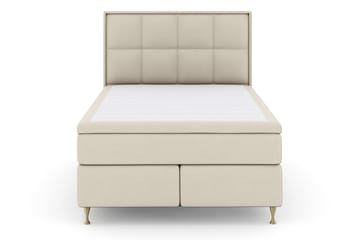 Komplett Sengepakke Choice No 4 140x200 Fast - Beige|Gullben - Møbler - Senger - Enkeltsenger