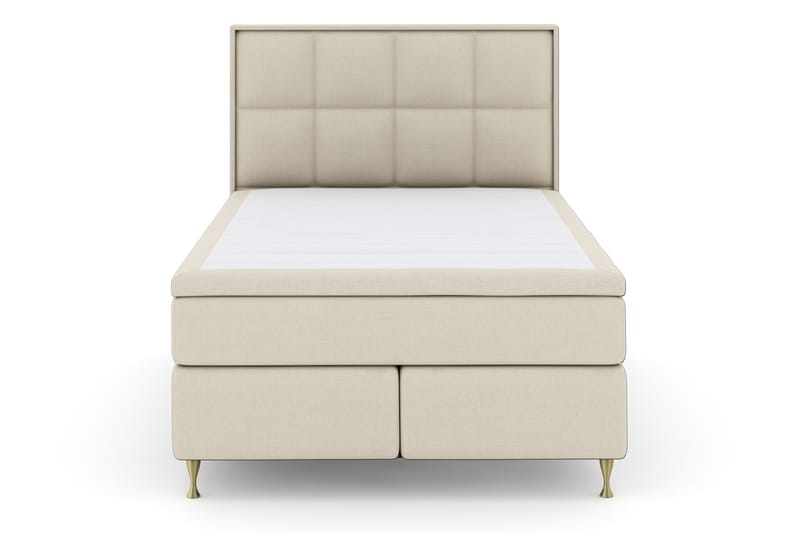 Komplett Sengepakke Choice No 4 140x200 Fast - Beige|Gullben - Møbler - Senger - Enkeltsenger