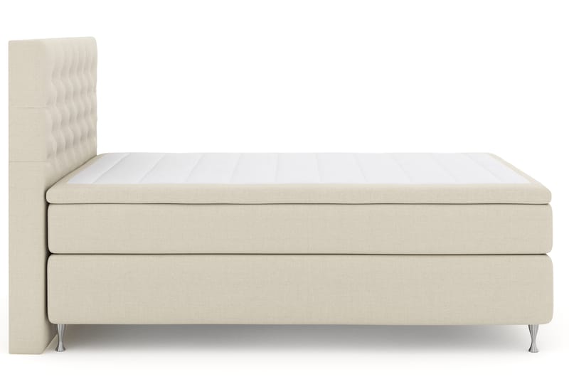 Komplett Sengepakke Choice No 4 140x200 Fast - Beige|Sølvben - Møbler - Senger - Kontinentalsenger