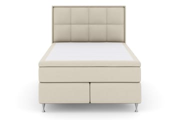 Komplett Sengepakke Choice No 4 140x200 Fast - Beige|Sølvben - Møbler - Senger - Kontinentalsenger