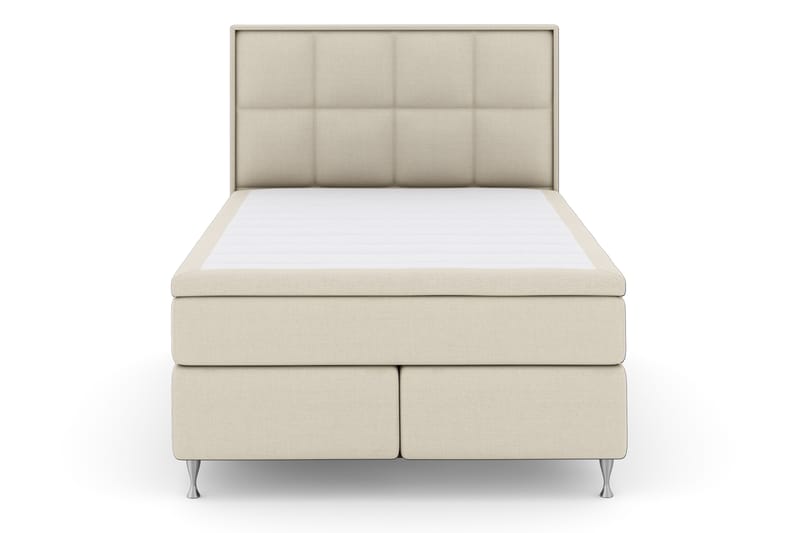 Komplett Sengepakke Choice No 4 140x200 Fast - Beige|Sølvben - Møbler - Senger - Kontinentalsenger